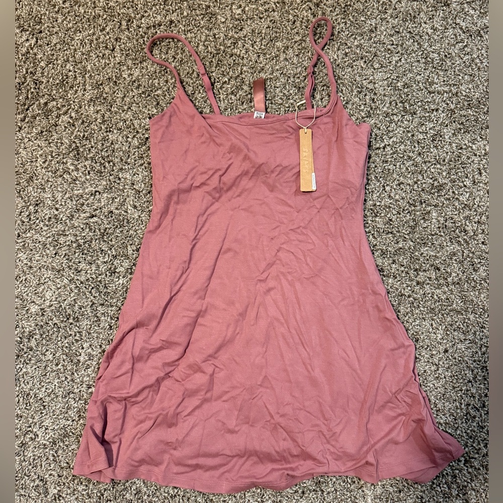 SKIMS mauve slip dress, NEW WITH TAGS